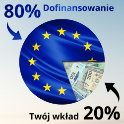 80% dofinansowania z Unii Europejskiej